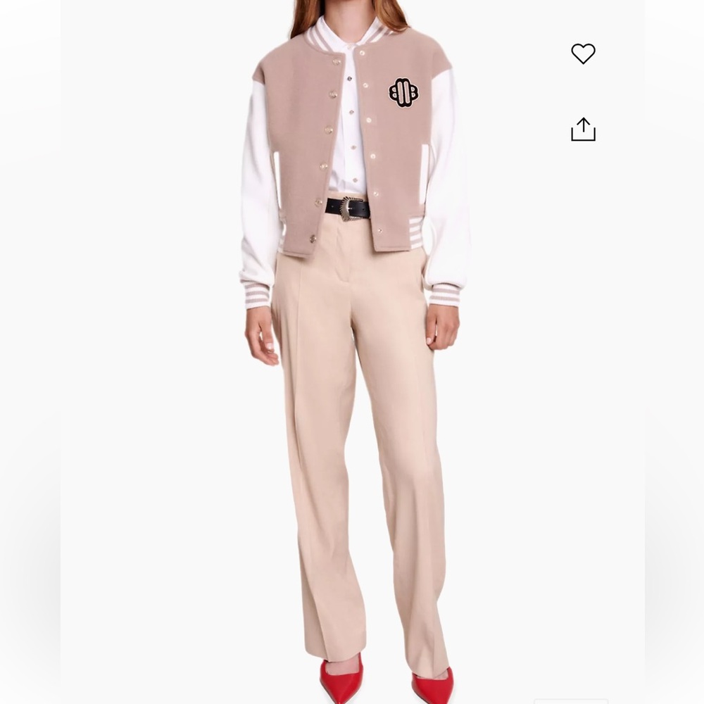 NWT MAJE linen pants size French 34 (xs)